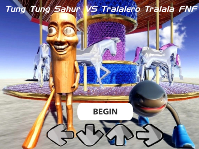 Joc Tung Tung Sahur vs Tralalero Tralala FNF on-line
