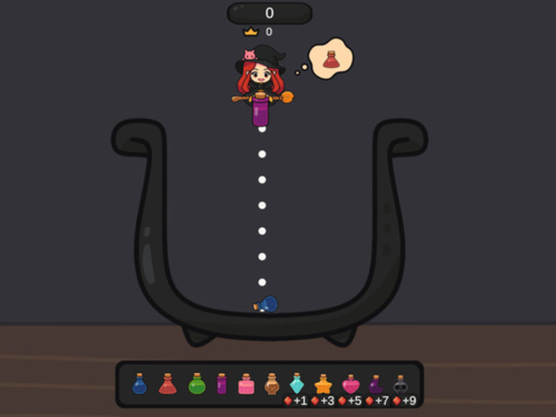 Joc Poțiunea Merge Witch on-line