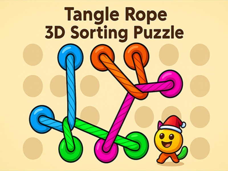 Joc Hazel Tangle Rope 3D: Sortarea puzzle-ului on-line