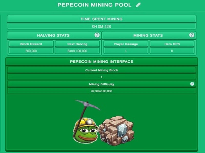 Joc Simulator inactiv pepecoin miner on-line