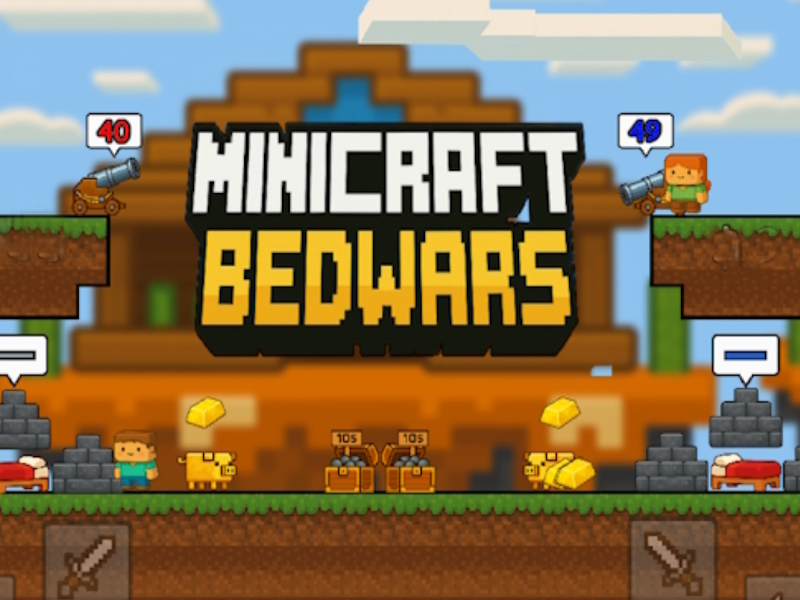 Joc Minicraft Bedwars on-line