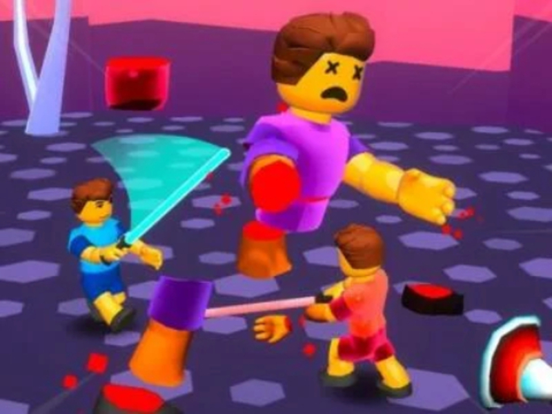 Joc Hero blochează arena! Ragdoll Sword Fight on-line