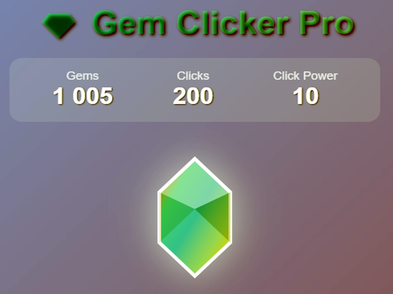 Joc Gem Clicker Pro on-line