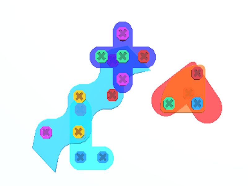 Joc Șuruburi și șuruburi puzzle 3D on-line