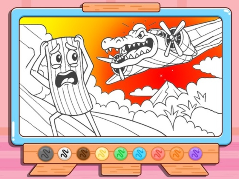 Joc Carte de colorat: Bombardino Crocodilo on-line