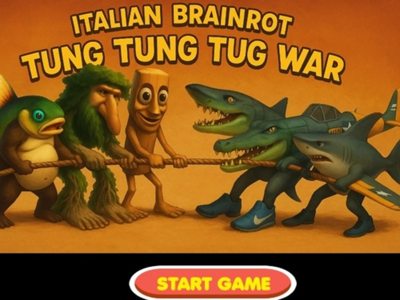 Joc Brainrot italian Tung Tung Tug War on-line