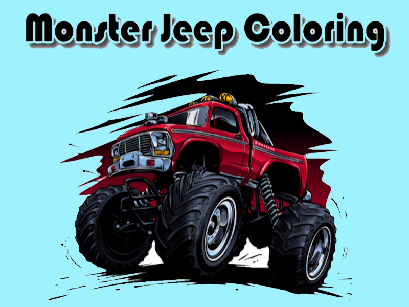 Joc Colorarea jeepului monstru on-line