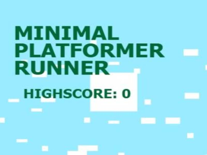 Joc Minimal Platformer Runner on-line
