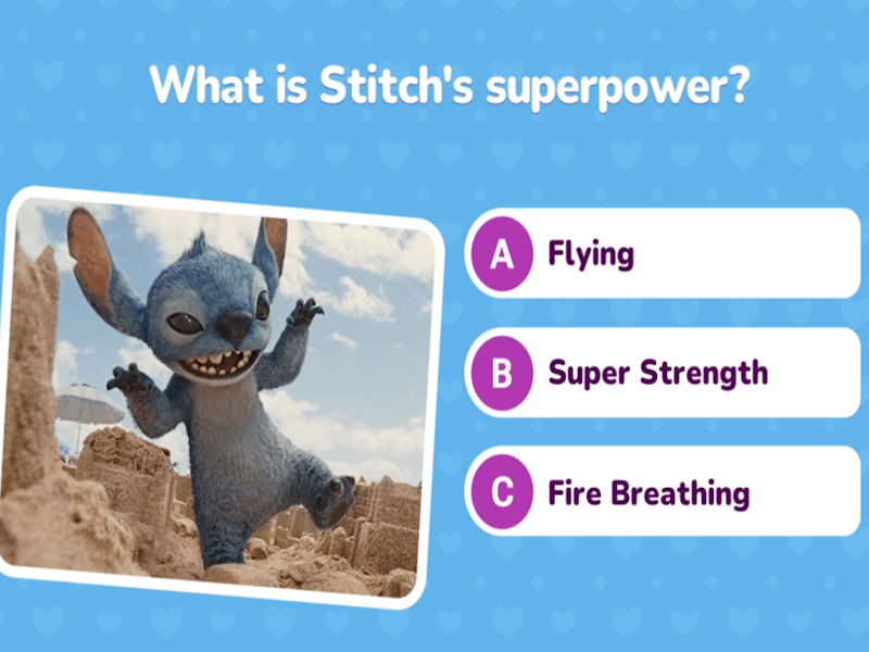 Joc Lilo & Stitch Quiz Challenge on-line