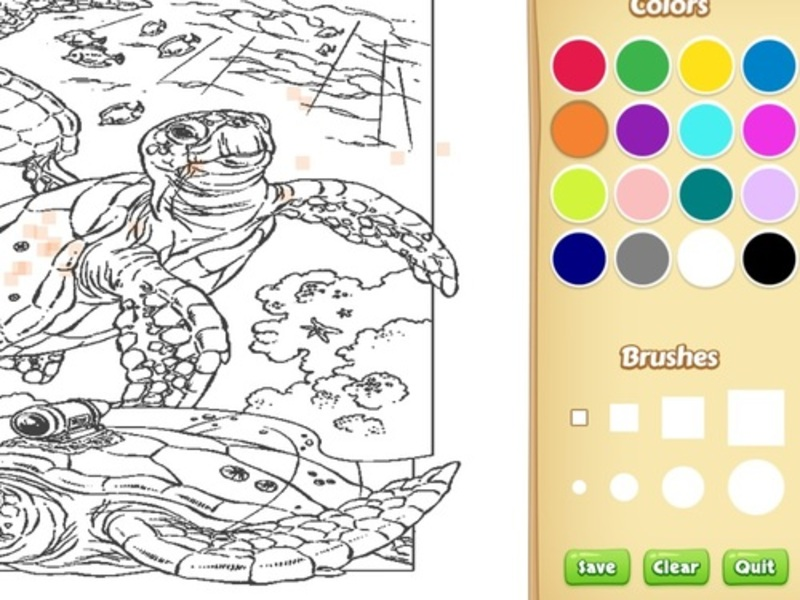 Joc Carte de colorat pentru animale de mare on-line