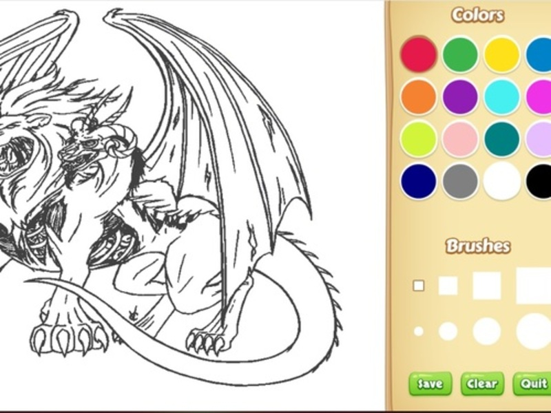 Joc Cartea de colorat Dragon Chimera on-line