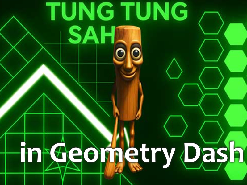 Joc Tung Tung Sahur în Geometrie Dash on-line