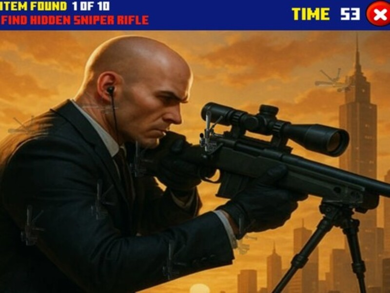 Joc Domnule Sniper a ascuns Rifle on-line