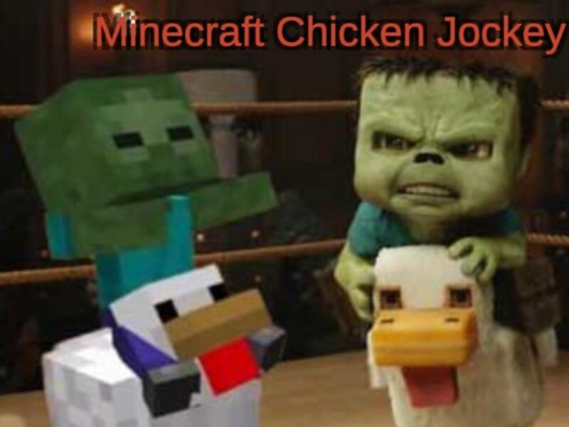 Joc Jockey de pui Minecraft on-line